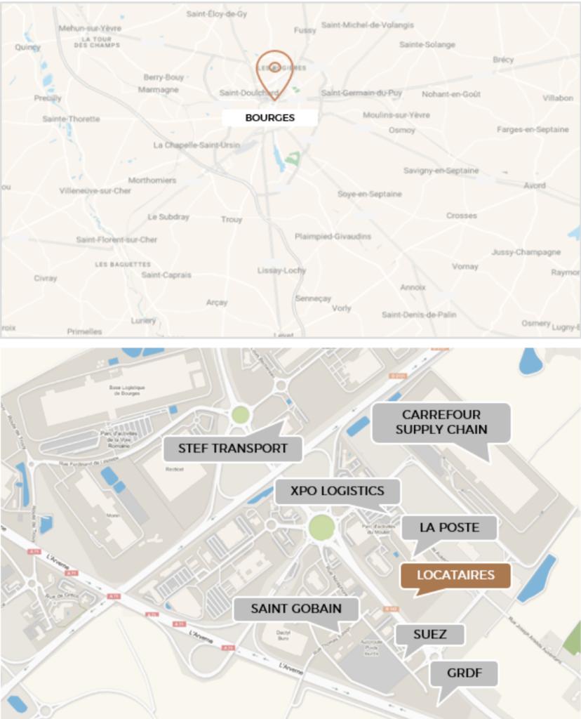 Situation Geographique Actif Kiloutou Bourges