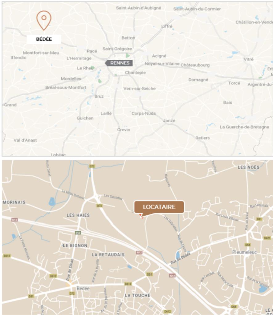 Localisation Actif Le Roy Logistique Bedee