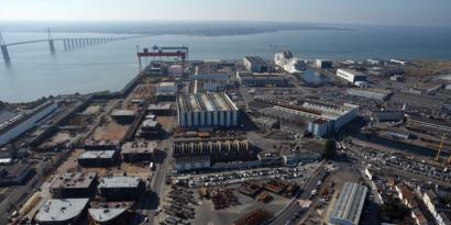 Vue aérienne chantier St Nazaire