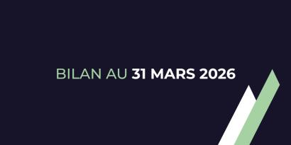 Bilan au 31 mars 2026