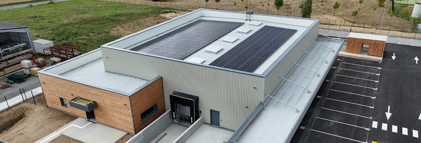 Vue Aérienne Bâtiment D'activité La Poste à Chateaulin